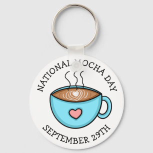 Nationale Mocha Dag 29 september   Funny Holiday Sleutelhanger