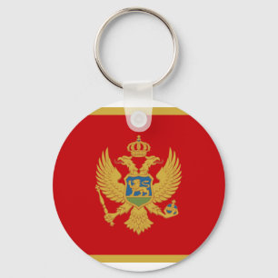 Nationale Montenegro-wereldvlag Sleutelhanger