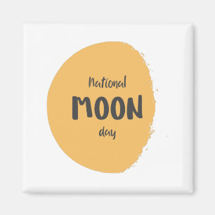 Nationale moondag magneet