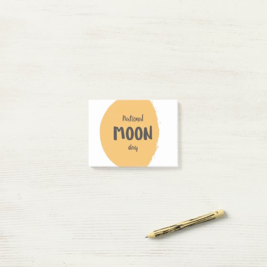 Nationale moondag post-it® notes (Op bureau)