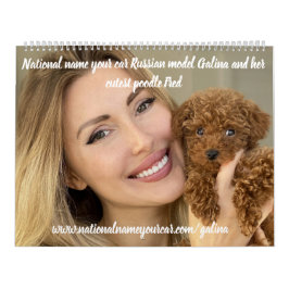 Nationale naam Uw auto Russisch model Galina & Fre Kalender