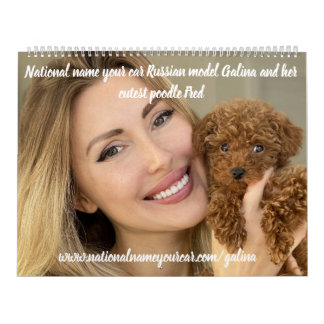 Nationale naam Uw auto Russisch model Galina & Fre Kalender