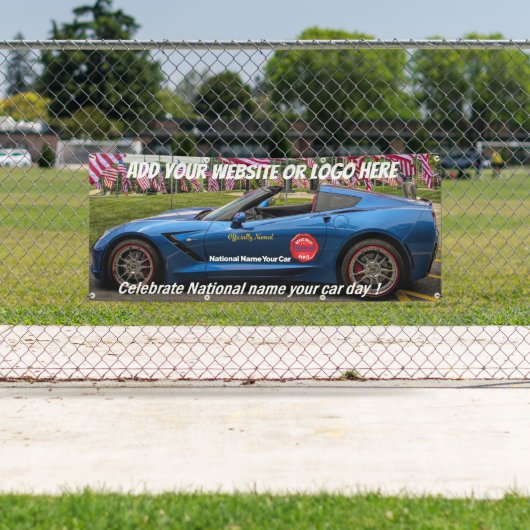 Nationale naam uw autodagbanner spandoek (Insitu)