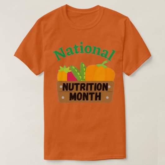 NATIONALE NUTRITIE MAAND AANTAL MAAND 13 T-SHIRT (Design voorkant)