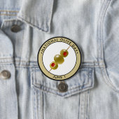 Nationale Olijfdag Ronde Button 7,6 Cm (In situ)