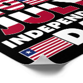 Nationale Onafhankelijkheidsdag Liefde Liberia Vla Poster (Hoek)