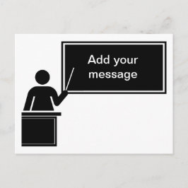 Nationale onderwijsdag briefkaart