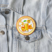 Nationale Oranje Juisdag Ronde Button 7,6 Cm (In situ)