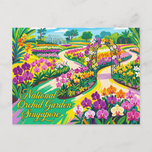 Nationale Orchideeëntuin Singapore Briefkaart