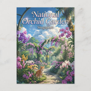Nationale Orchideeëntuin, Singapore Singapore Briefkaart
