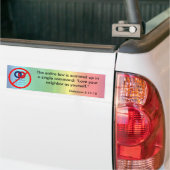 Nationale organisatie voor het huwelijk bumpersticker (Op Truck)