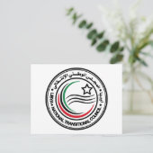 Nationale Overgangsraad van Libië zeehond Briefkaart (Staand voorkant)