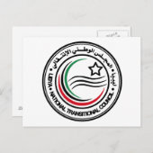 Nationale Overgangsraad van Libië zeehond Briefkaart (Voorkant / Achterkant)