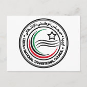 Nationale Overgangsraad van Libië zeehond Briefkaart (Voorkant)