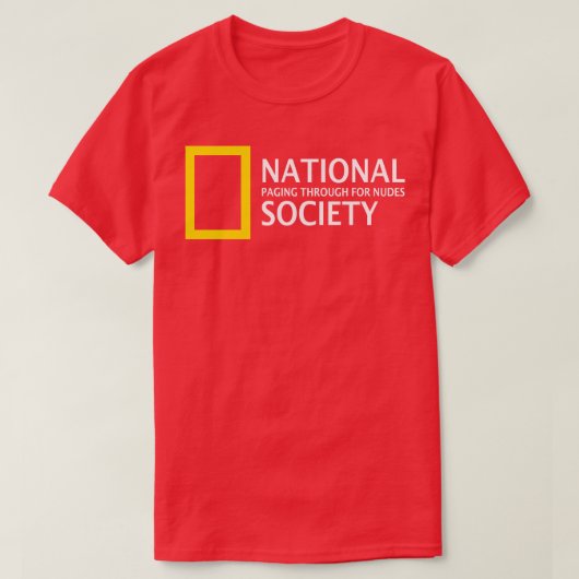 Nationale paginering door de samenleving t-shirt (Design voorkant)