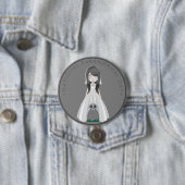 Nationale paranormale dag, spookbride ronde button 7,6 cm (In situ)