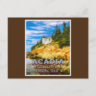 NATIONALE PARK ACADIA - MAINE USA - BAR HARBOR BRIEFKAART
