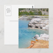 Nationale Park Hotspringen van geelsteen Briefkaart (Voorkant / Achterkant)