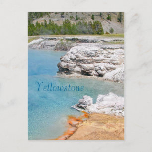 Nationale Park Hotspringen van geelsteen Briefkaart
