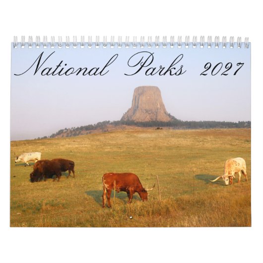 Nationale parken 2027 12 maanden kalender (Hoes)