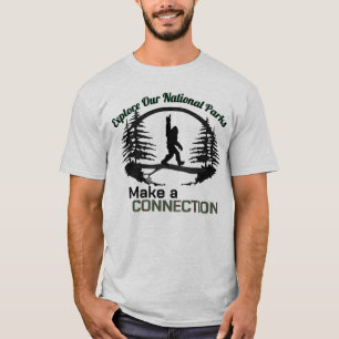Nationale parken - Big Foot-thema T-shirt