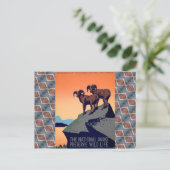 Nationale parken briefkaart (Staand voorkant)