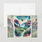 Nationale parken briefkaart (Voorkant / Achterkant)