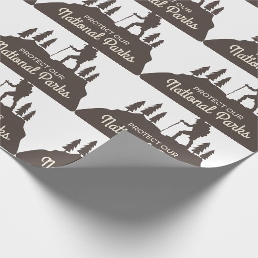 Nationale parken cadeaupapier (Hoek)