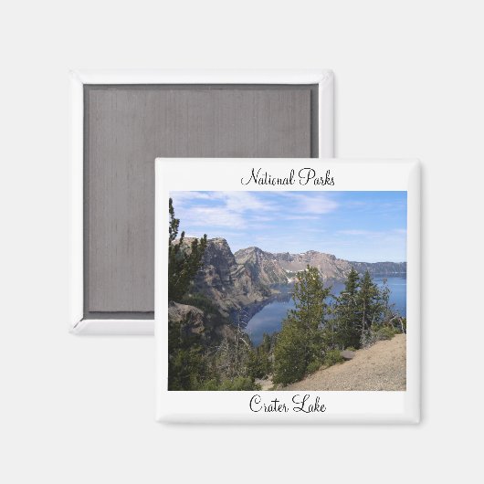 Nationale parken - Crater Lake Magnet (Voorkant / Achterkant)