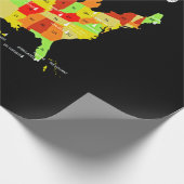 Nationale parken in de VS zijn een grote wandelpla Cadeaupapier (Hoek)