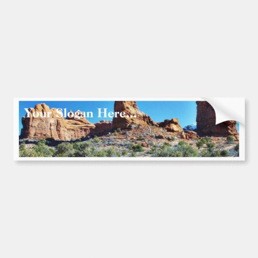 nationale parken in evenwicht bumpersticker (Voorkant)