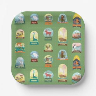 Nationale parken in het groenboek Borden Papieren Bordje