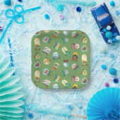 Nationale parken in het groenboek Borden Papieren Bordje (Feest)