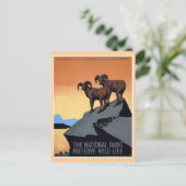 Nationale parken met WPA-reisposter Briefkaart (Staand voorkant)