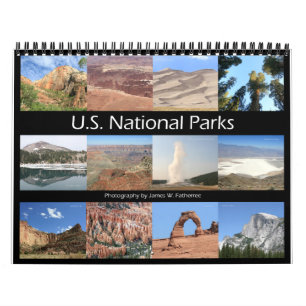 Nationale parken muurkalender van J.W. Fatherree. Kalender