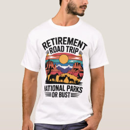 Nationale Parken Pensioen Avontuur Roadtrip T-shirt