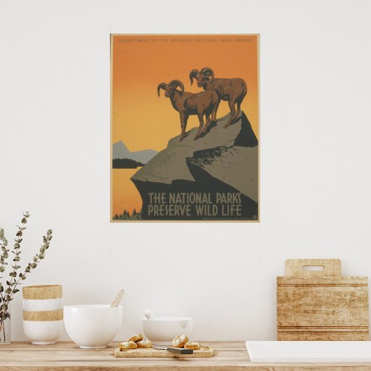 Nationale parken poster (Keuken)