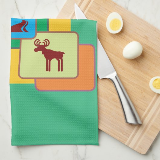 Nationale parken theedoek (Quarter Fold)