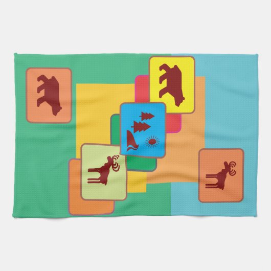 Nationale parken theedoek (Horizontaal)