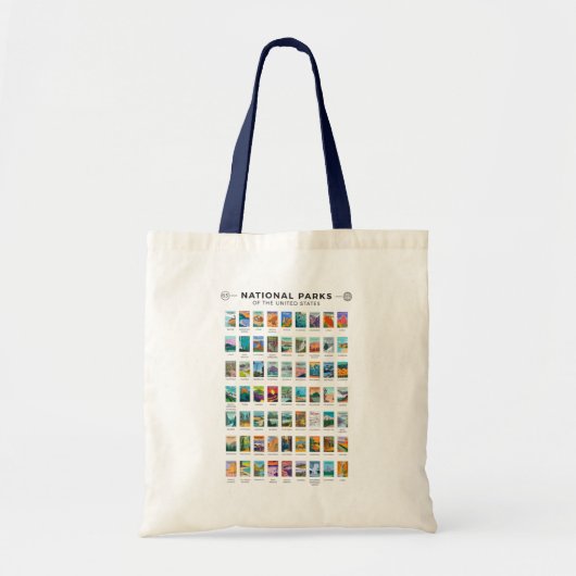  nationale parken van de lijst van de Verenigde St Tote Bag (Voorkant)