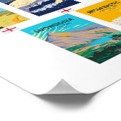 Nationale parken van de lijst van het Verenigd Kon Poster (Hoek)