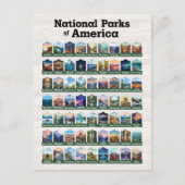 Nationale parken van de Verenigde Staten van Ameri Briefkaart (Voorkant)