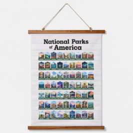Nationale parken van de Verenigde Staten van Ameri Hangend Wandkleed