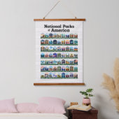 Nationale parken van de Verenigde Staten van Ameri Hangend Wandkleed (Slaapkamer)
