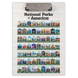 Nationale parken van de Verenigde Staten van Ameri Klembord
