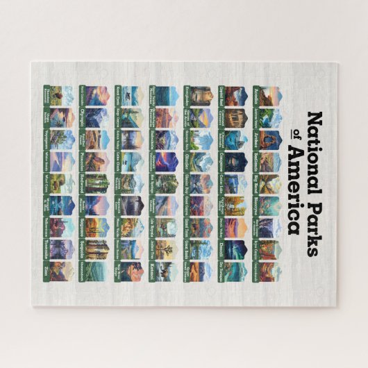 Nationale parken van de Verenigde Staten van Ameri Legpuzzel (Horizontaal)