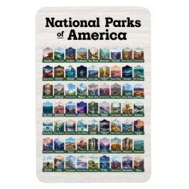Nationale parken van de Verenigde Staten van Ameri Magneet