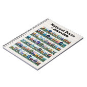 Nationale parken van de Verenigde Staten van Ameri Notitieboek (Linkerzijde)
