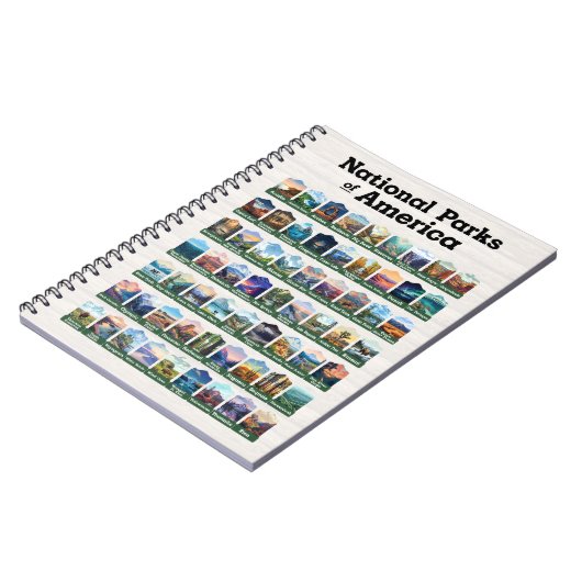 Nationale parken van de Verenigde Staten van Ameri Notitieboek (Linkerzijde)
