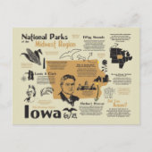 Nationale parken van Iowa Kaart (Voorkant)